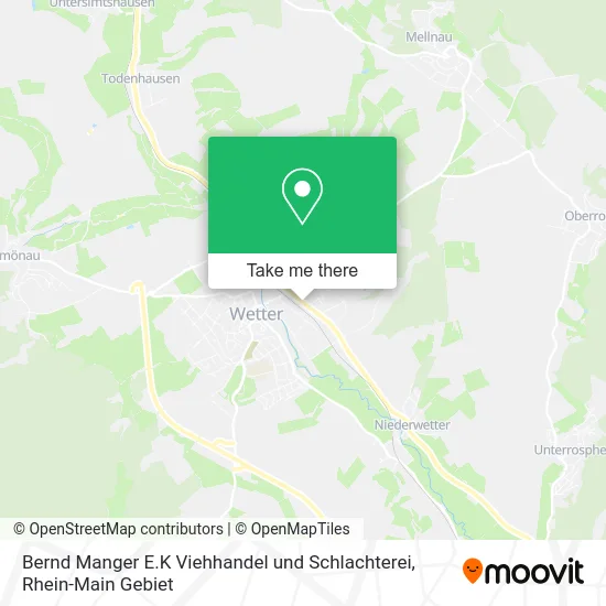 Карта Bernd Manger E.K Viehhandel und Schlachterei