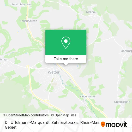 Карта Dr. Uffelmann-Marquardt, Zahnarztpraxis