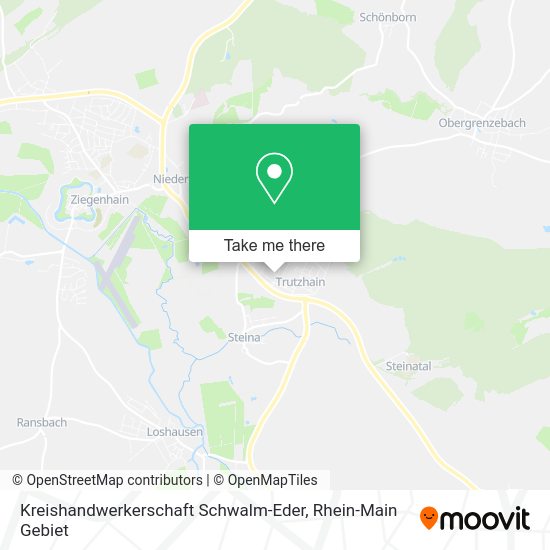 Карта Kreishandwerkerschaft Schwalm-Eder