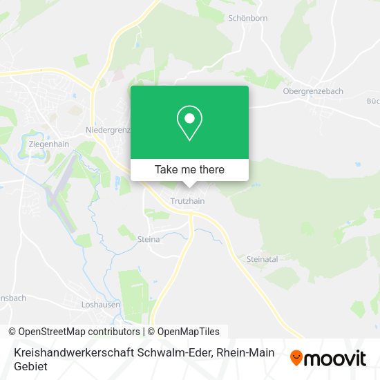 Карта Kreishandwerkerschaft Schwalm-Eder