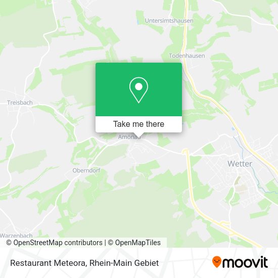 Карта Restaurant Meteora