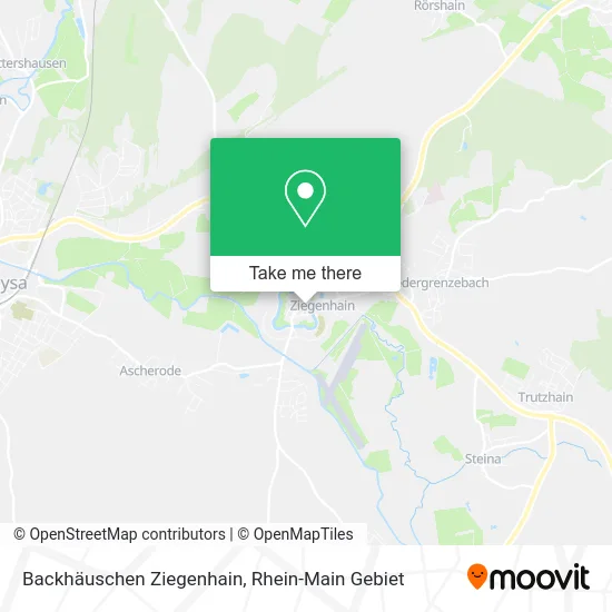Карта Backhäuschen Ziegenhain