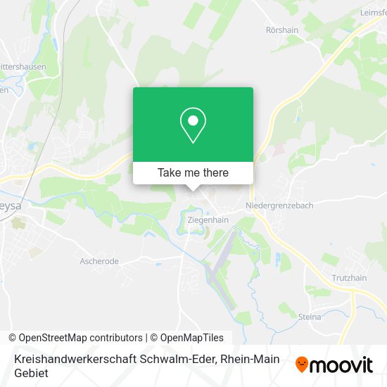 Карта Kreishandwerkerschaft Schwalm-Eder