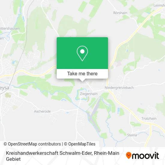 Карта Kreishandwerkerschaft Schwalm-Eder