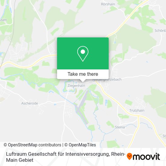Карта Luftraum Gesellschaft für Intensivversorgung