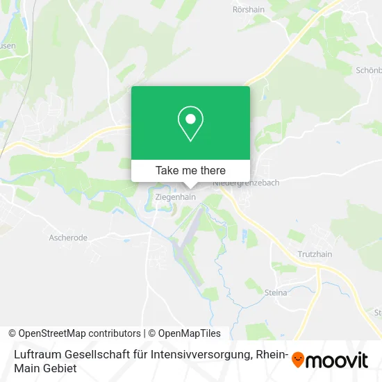 Карта Luftraum Gesellschaft für Intensivversorgung