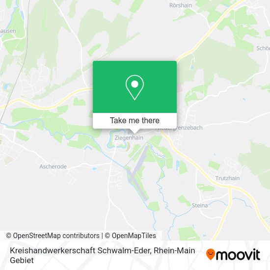 Карта Kreishandwerkerschaft Schwalm-Eder