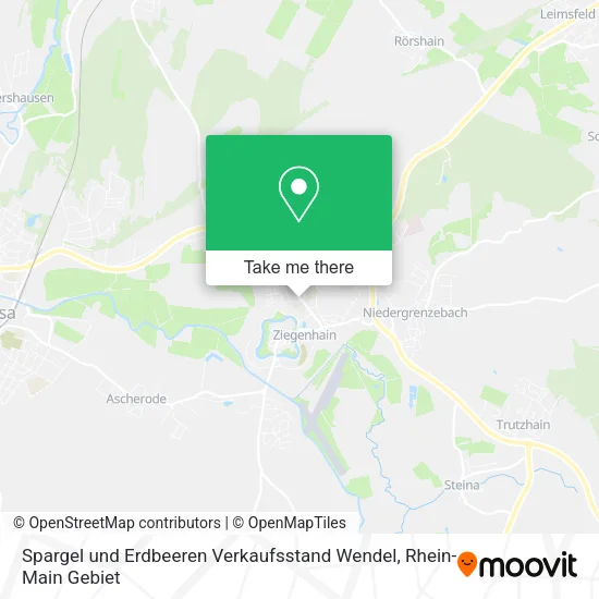 Карта Spargel und Erdbeeren Verkaufsstand Wendel
