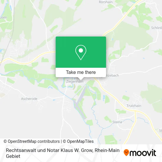 Карта Rechtsanwalt und Notar Klaus W. Grow