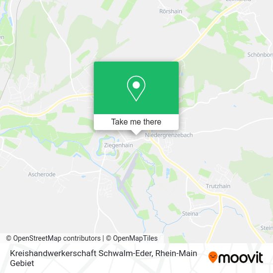 Карта Kreishandwerkerschaft Schwalm-Eder