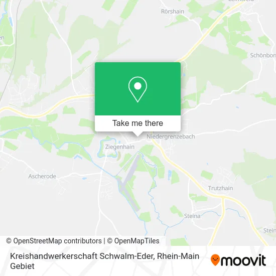 Карта Kreishandwerkerschaft Schwalm-Eder