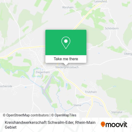 Карта Kreishandwerkerschaft Schwalm-Eder