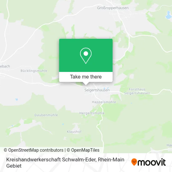 Карта Kreishandwerkerschaft Schwalm-Eder