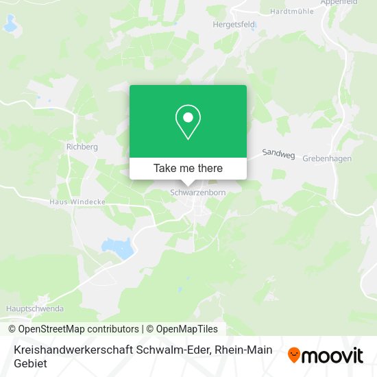 Карта Kreishandwerkerschaft Schwalm-Eder