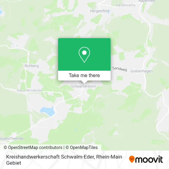 Карта Kreishandwerkerschaft Schwalm-Eder