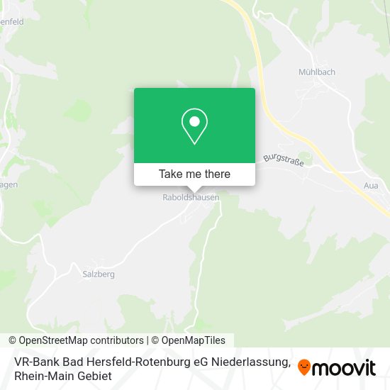 Карта VR-Bank Bad Hersfeld-Rotenburg eG Niederlassung
