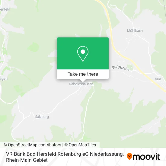 Карта VR-Bank Bad Hersfeld-Rotenburg eG Niederlassung