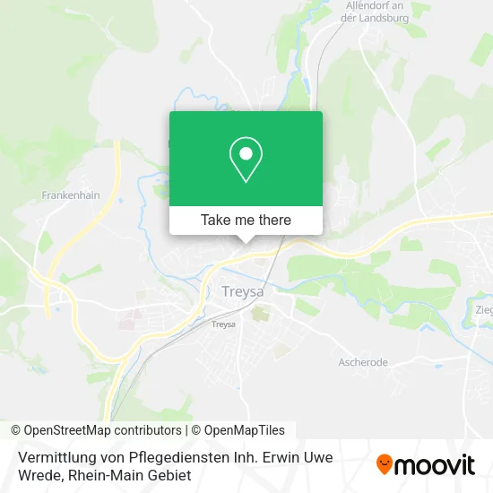 Карта Vermittlung von Pflegediensten Inh. Erwin Uwe Wrede