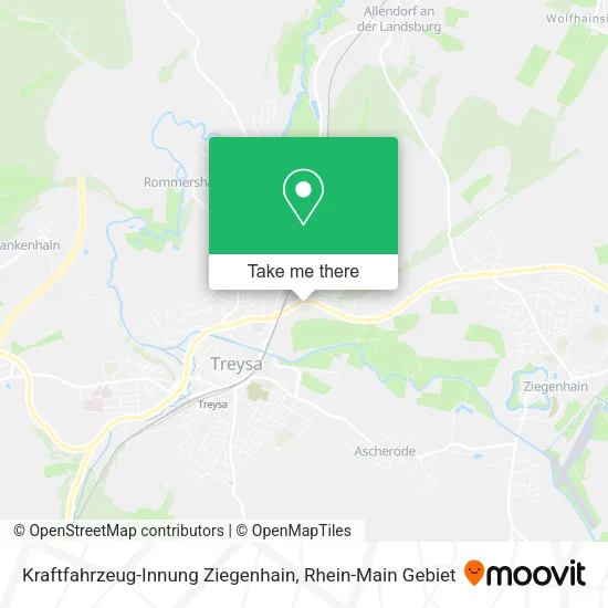 Карта Kraftfahrzeug-Innung Ziegenhain