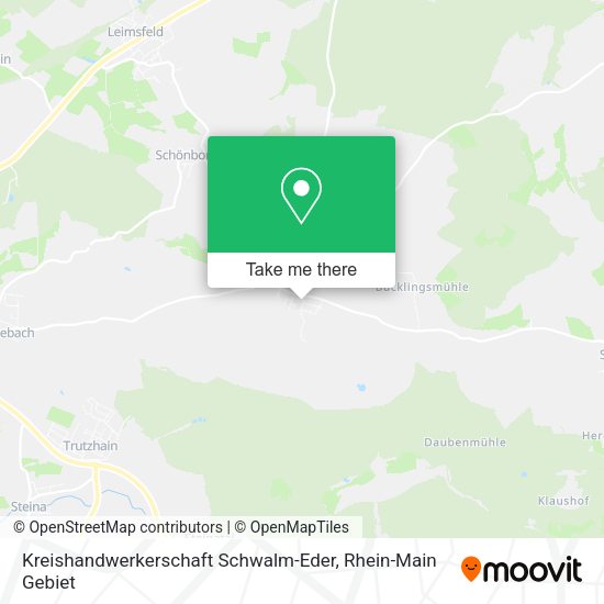 Карта Kreishandwerkerschaft Schwalm-Eder