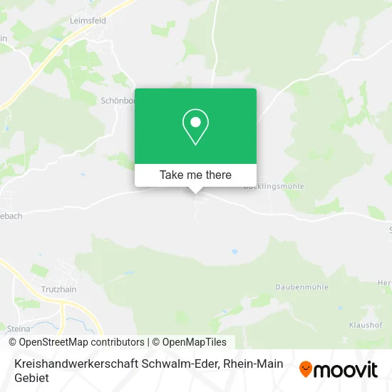Карта Kreishandwerkerschaft Schwalm-Eder