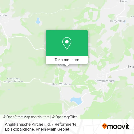 Карта Anglikanische Kirche i. d. / Reformierte Episkopalkirche