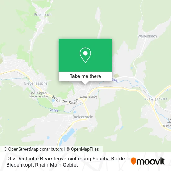 Карта Dbv Deutsche Beamtenversicherung Sascha Borde in Biedenkopf