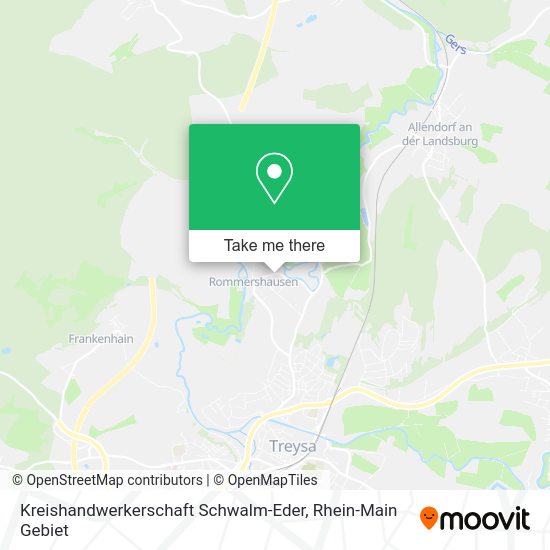 Карта Kreishandwerkerschaft Schwalm-Eder