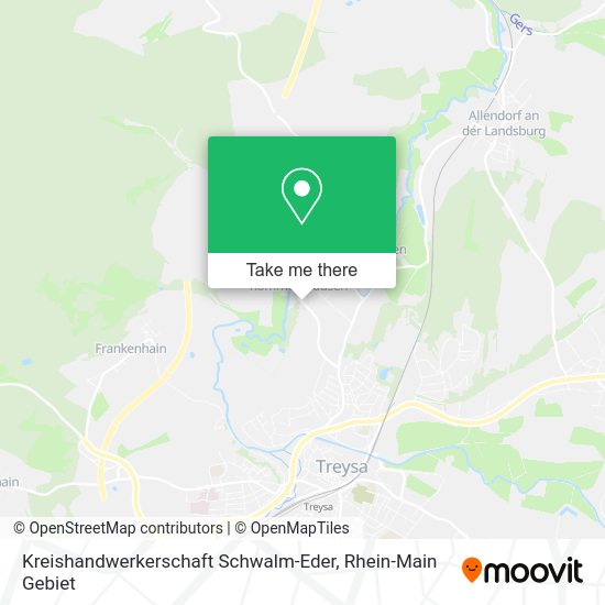 Карта Kreishandwerkerschaft Schwalm-Eder