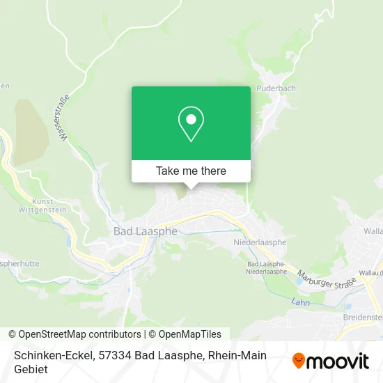 Карта Schinken-Eckel, 57334 Bad Laasphe