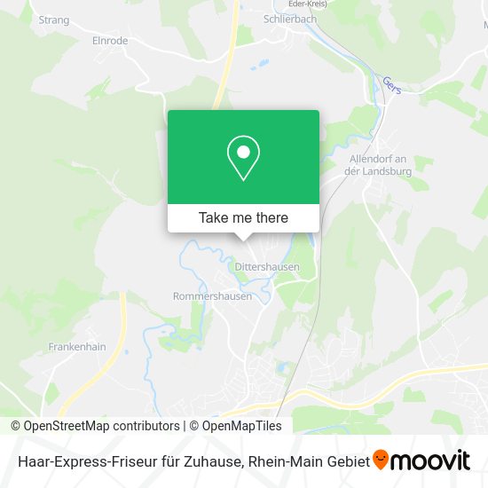 Карта Haar-Express-Friseur für Zuhause