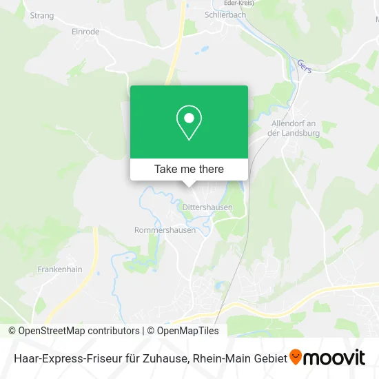 Карта Haar-Express-Friseur für Zuhause