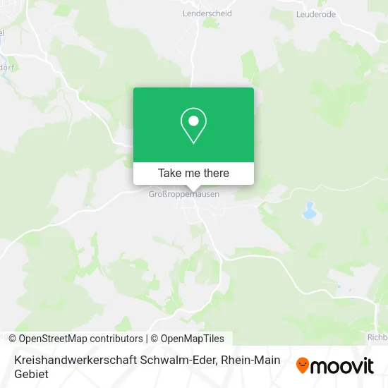 Карта Kreishandwerkerschaft Schwalm-Eder