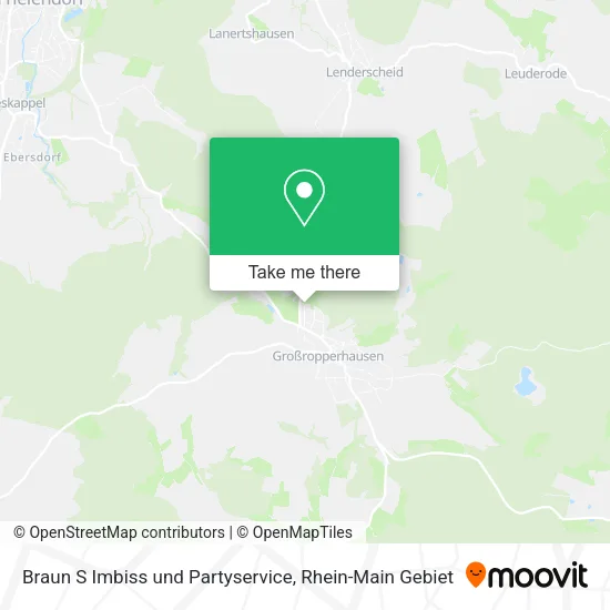 Карта Braun S Imbiss und Partyservice