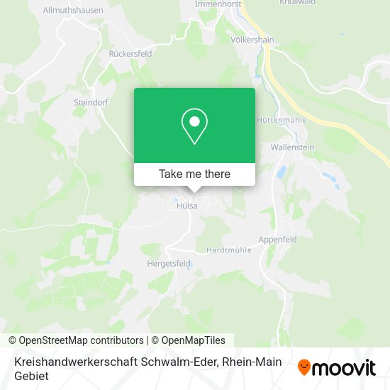 Карта Kreishandwerkerschaft Schwalm-Eder