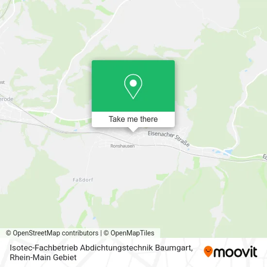 Карта Isotec-Fachbetrieb Abdichtungstechnik Baumgart