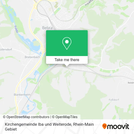 Карта Kirchengemeinde Iba und Weiterode