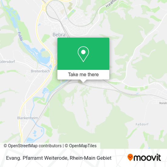 Карта Evang. Pfarramt Weiterode