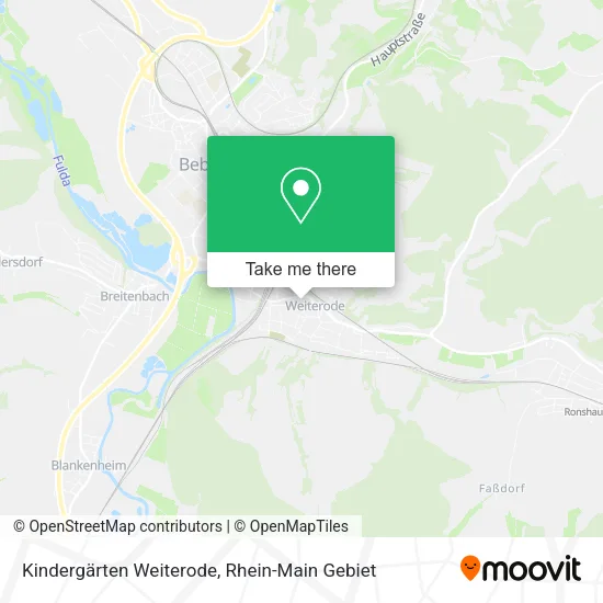 Карта Kindergärten Weiterode