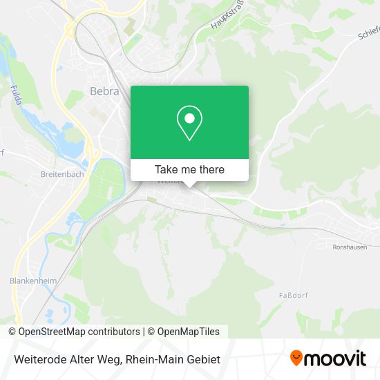 Карта Weiterode Alter Weg