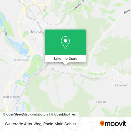 Карта Weiterode Alter Weg