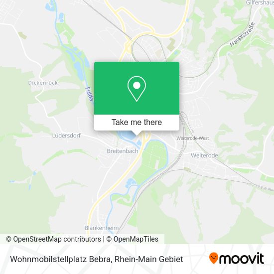 Карта Wohnmobilstellplatz Bebra