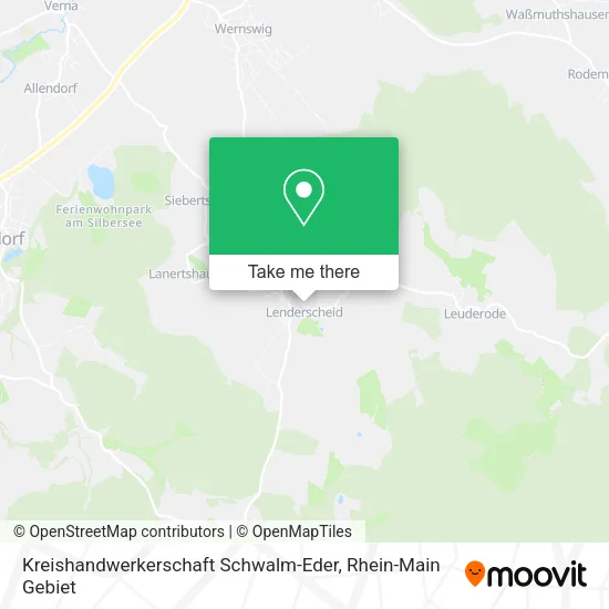 Карта Kreishandwerkerschaft Schwalm-Eder