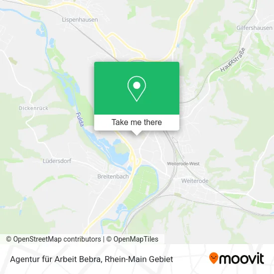 Карта Agentur für Arbeit Bebra