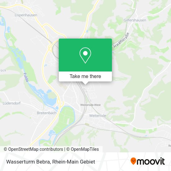 Wasserturm Bebra map