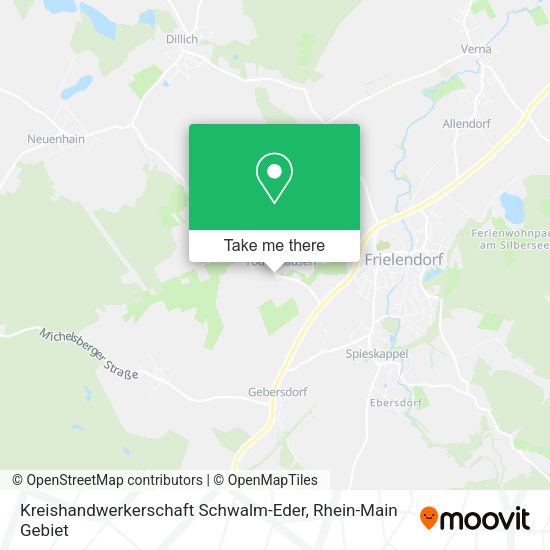 Карта Kreishandwerkerschaft Schwalm-Eder