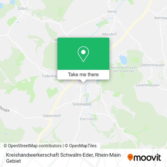 Карта Kreishandwerkerschaft Schwalm-Eder