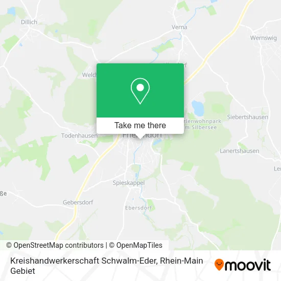 Карта Kreishandwerkerschaft Schwalm-Eder