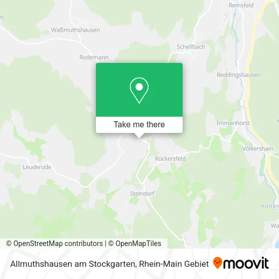 Карта Allmuthshausen am Stockgarten