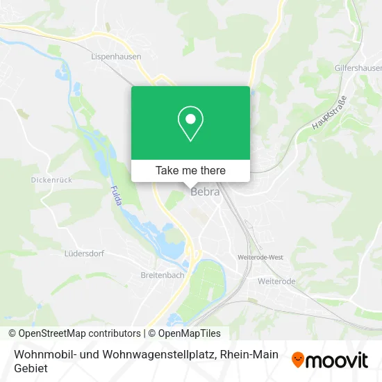 Карта Wohnmobil- und Wohnwagenstellplatz